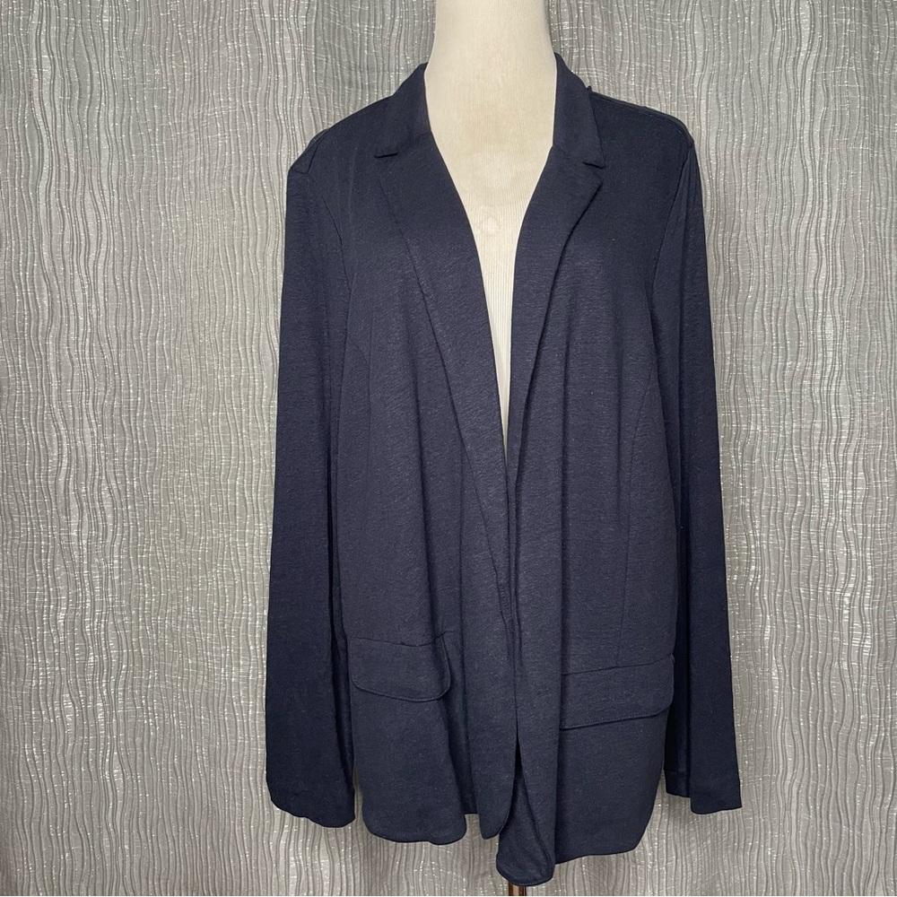 J. Jill Linen Blend open blazer